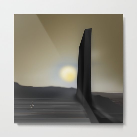 Martian Ancient Alien Artifact Metal Print