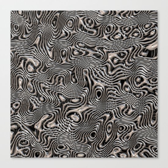 Chrome Chaos Canvas Print