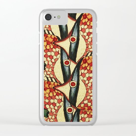 Crowd Fish Clear iPhone Case