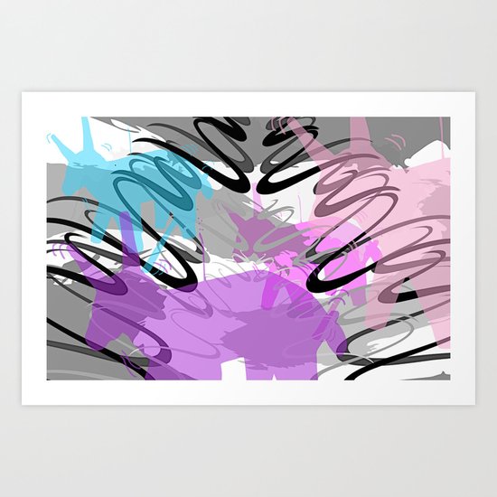 80's Pinata Party Art Print