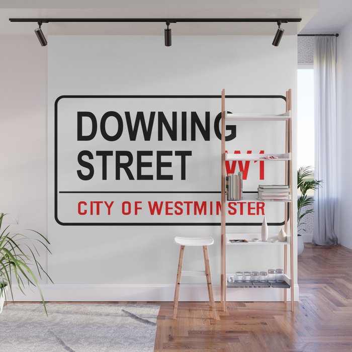 Downing Street Sign Wall Mural