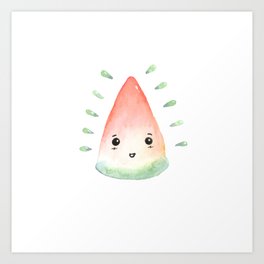 Cute Fruit | Watermelon Art Print