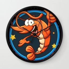 Shrimply The Best Shrimps Seafood Wall Clock