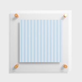 Vintage blue stripes Floating Acrylic Print