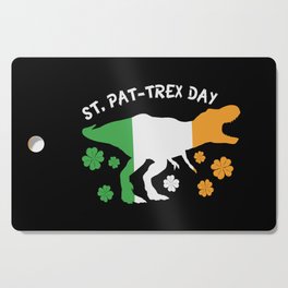 St. Pat-Trex Day Funny Irish Dinosaur Cutting Board