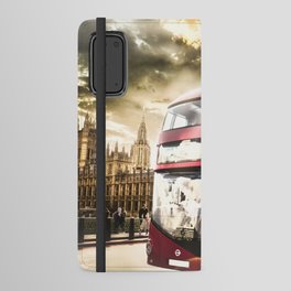 London bus and the houses of parliament  Android Wallet Case