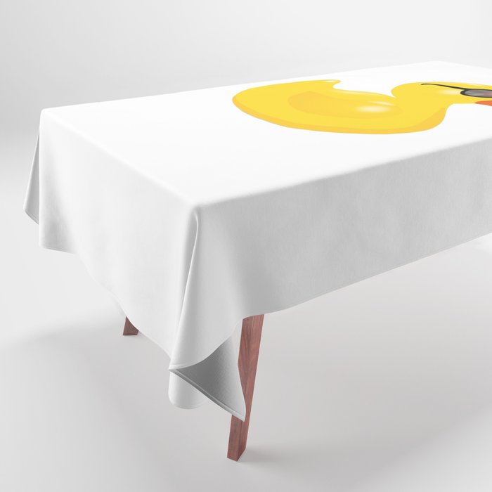 Rubber Duck with Sun Glasses Tablecloth