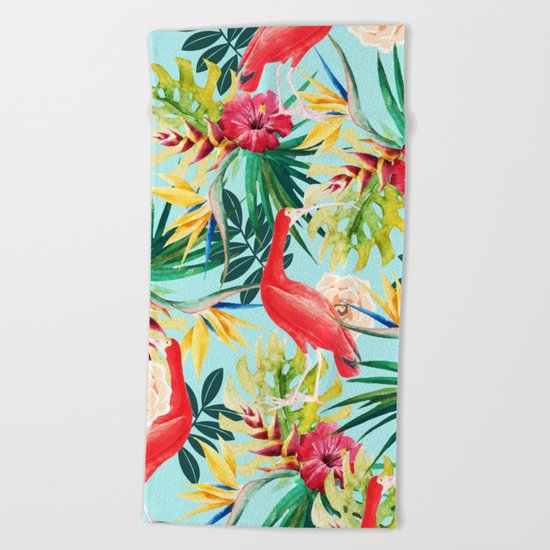 Hawaiian Vibe #society6 #decor #buyart Beach Towel