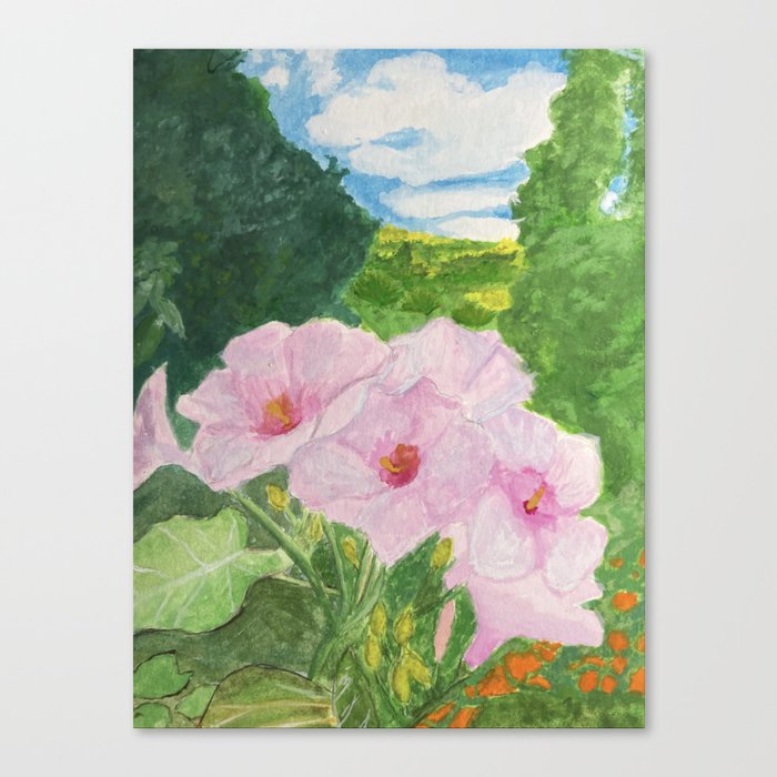 Stop & Smell the Hawaiian Flowers Canvas Print