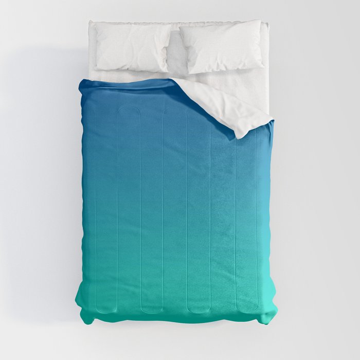 Teal Mint Ombre Comforter