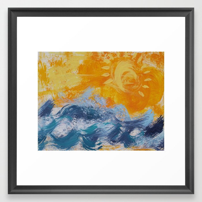 The Waves Framed Art Print
