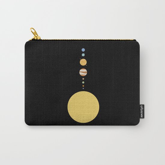 Minimal Solar System Carry-All Pouch