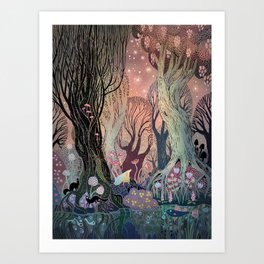 Swamp Tale Art Print