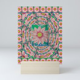 PINK Flower Trip  Mini Art Print