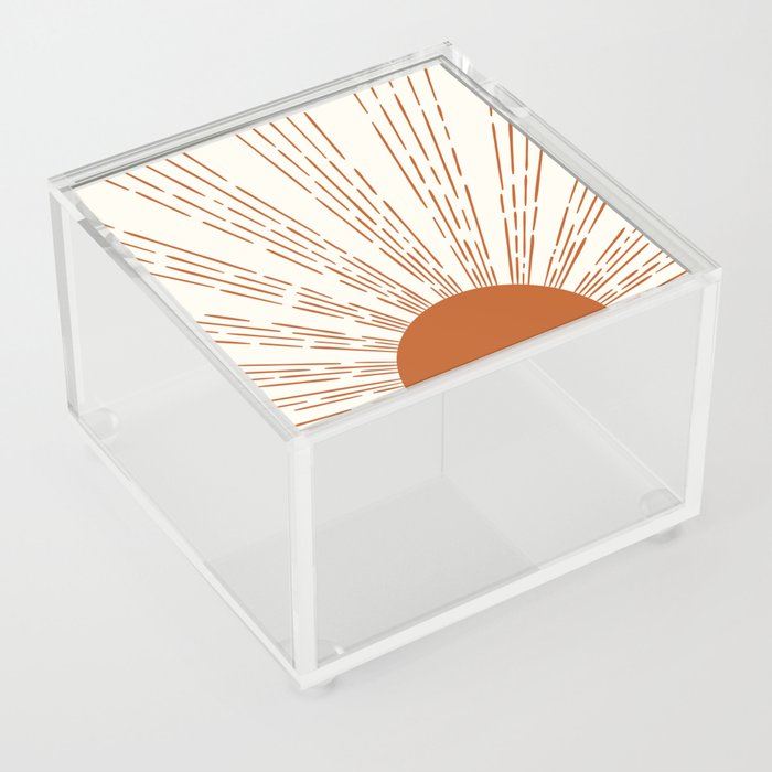 Sunshine | Mid Century Abstract  Acrylic Box