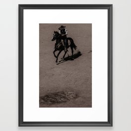 Texas cowboy Framed Art Print