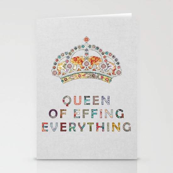 her daily motivation Stationery Cards