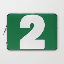 2 (White & Olive Number) Laptop Sleeve