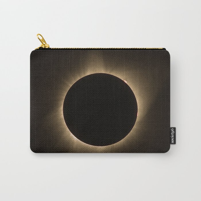Flares - Total Solar Eclipse with Visible Sun Flares Carry-All Pouch
