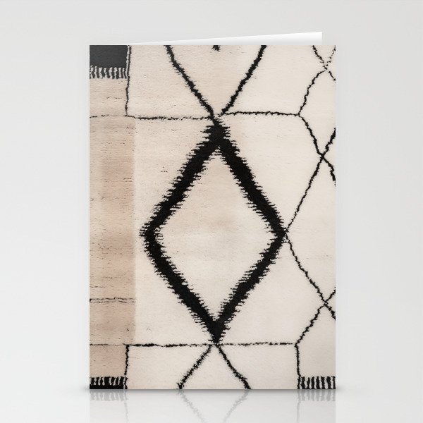 Moroccan Berber Rug Design No.17 - Ivory White Stationery Cards