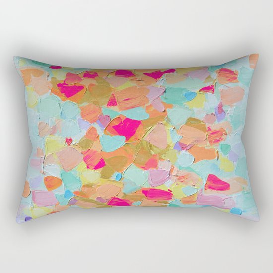 Pink Flamingo Party Rectangular Pillow