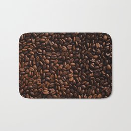 Coffee Beans Bath Mat | Roast, Seed, Coffee, Macro, Espresso, Digital, Cafe, Color, Barista, Film 