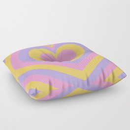 y2k heart layers 1 Floor Pillow