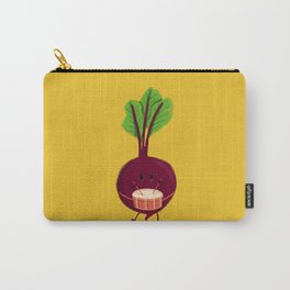 Beet's drum beat Carry-All Pouch | Curated, Beet, Vegetable, Children, Music, Food, Illustration, Digital, Drum, Drummer 