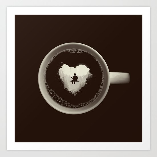 Coffee Break Art Print