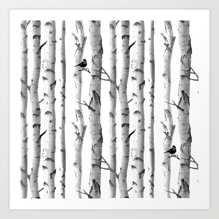 Trees Trunk Design Art Print