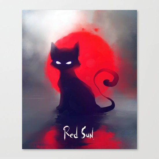 Red Sun Canvas Print