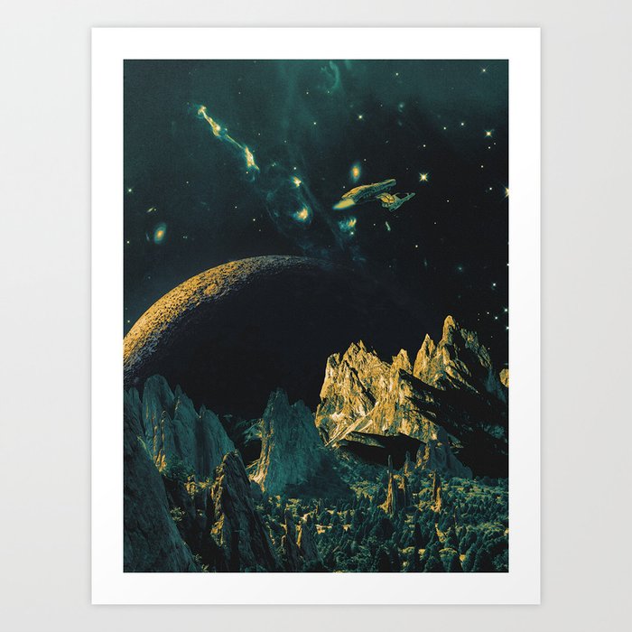 Uncharted System - Retro Space Art Print