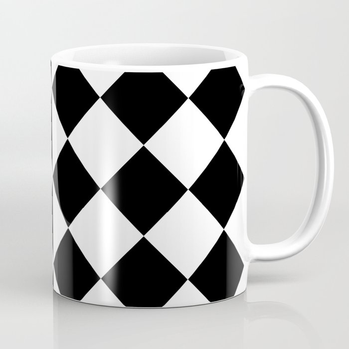 RETRO TILES (BLACK-WHITE) Coffee Mug