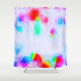 Colorful Tie Day Paint Shower Curtain