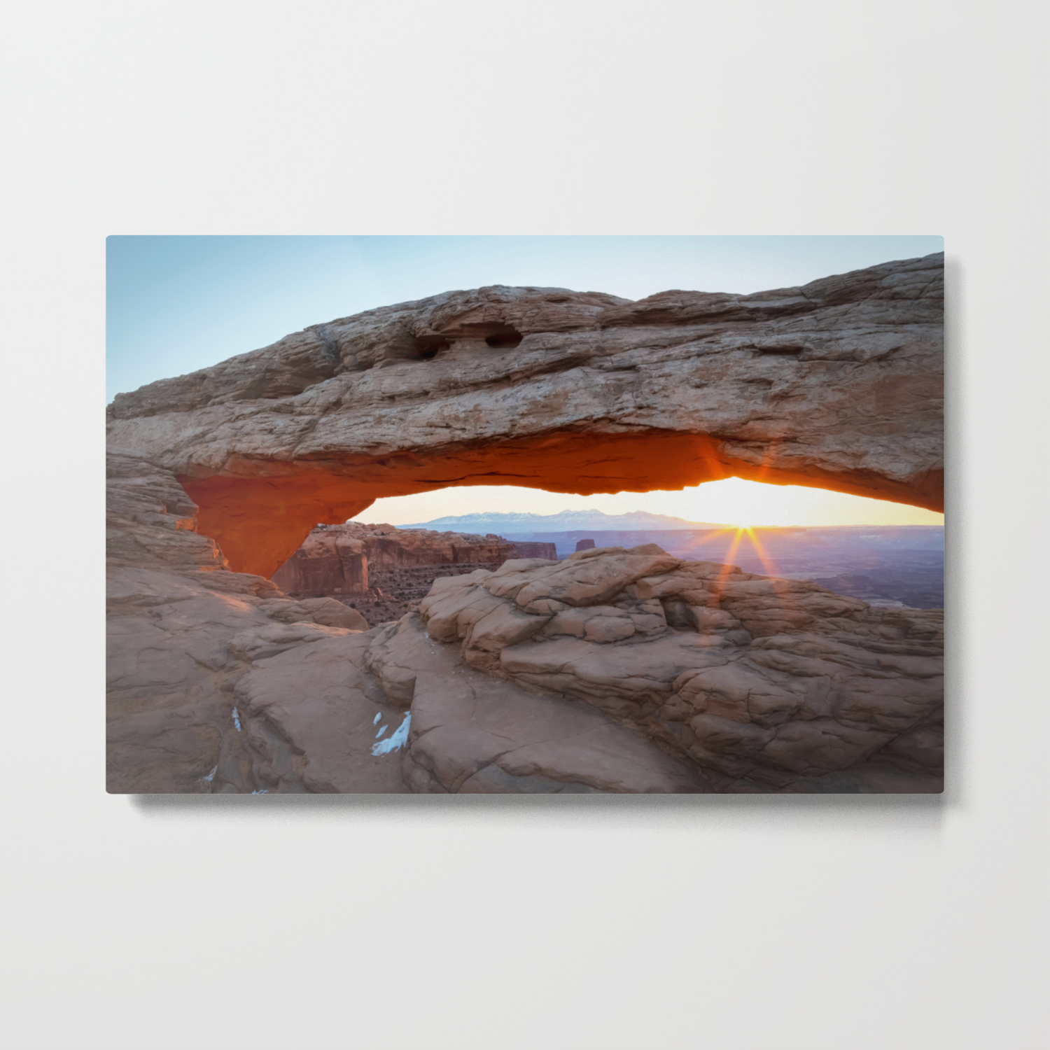 Mesa Arch Sunrise Canyonlands National Park Moab Utah Arches Landscape Photography Metal Print By Landscapephotoart Society6