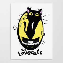 The Lovecats - Illustration The Cure song Poster