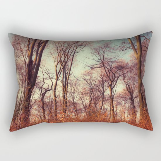 Dreamy Soft Trees Rectangular Pillow