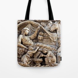 Orvieto Cathedral Relief Birth of Jesus Nativity Gothic Art Tote Bag