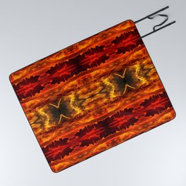 Abstract Pattern Hell Evil Apocalyptic Artwork Picnic Blanket