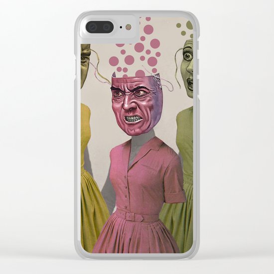WORRY ANGER FEAR Clear iPhone Case
