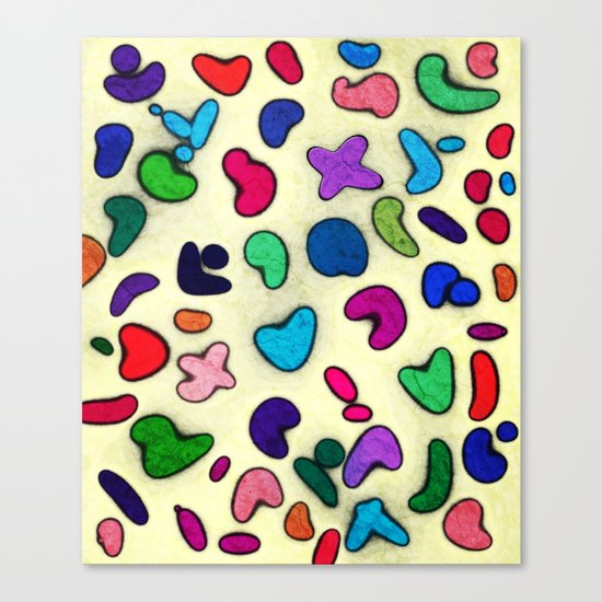 Seamless Colorful Geometric Pattern XXIX Canvas Print