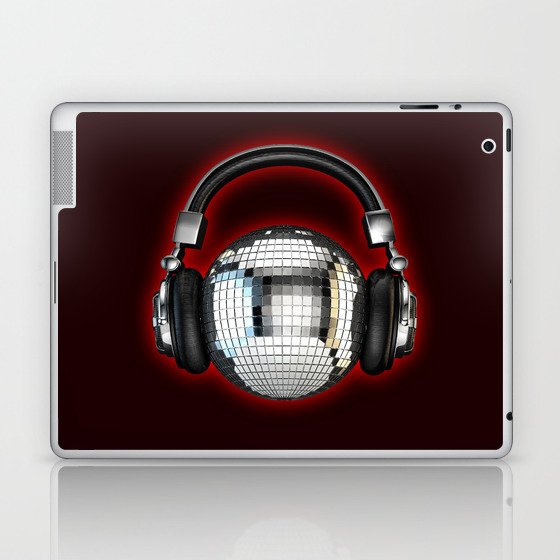 Headphone disco ball Laptop & iPad Skin