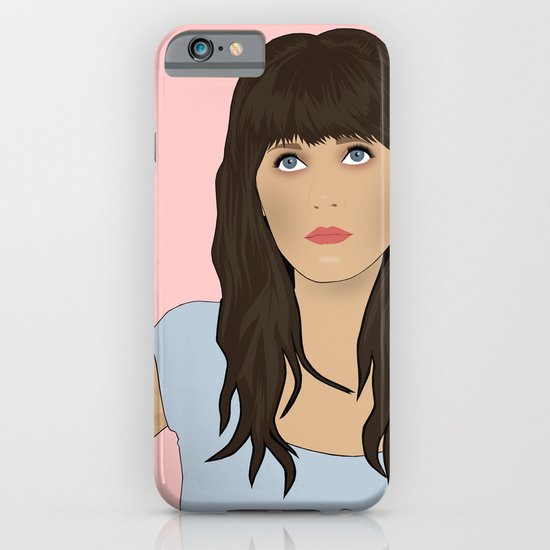 Zooey Deschanel Cartoon iPhone & iPod Case