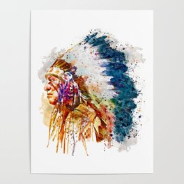 Native American Chief Poster