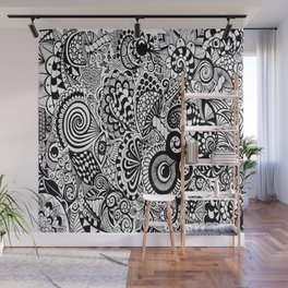 Doodle Art Wall Murals For Any Decor Style Society6