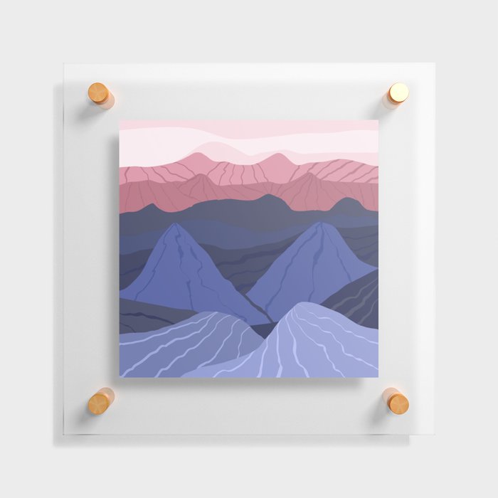 Minimalistic landscape Floating Acrylic Print