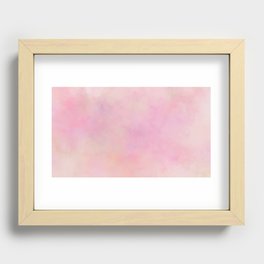 Violet pink and peach orange Recessed Framed Print