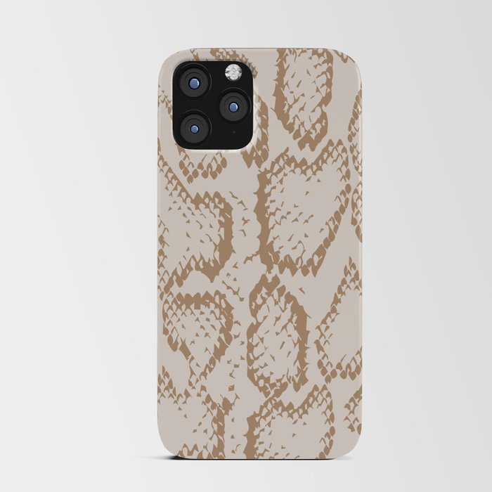 Beige Snake Skin  iPhone Card Case