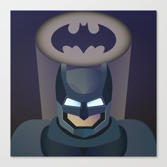 Bat man helmet fanart Canvas Print