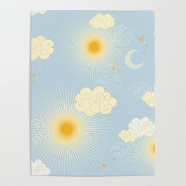 Feel the Cosmic summer day Poster